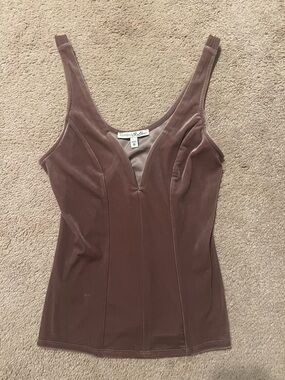 Express Mauve Velvet Tank Top
